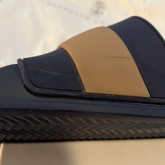 Navy Brunello Cucinelli Slides - Picture 3 of 8